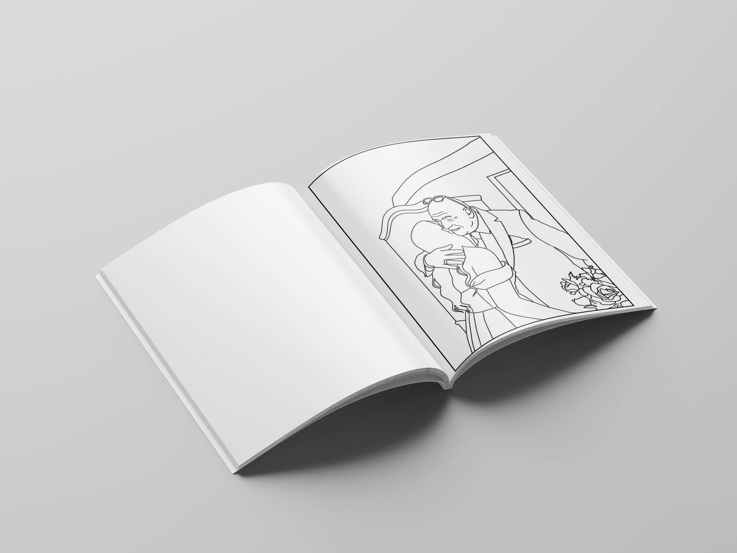 WEDDING Personalised Photo Colouring Book - Custom Memory Keepsake
